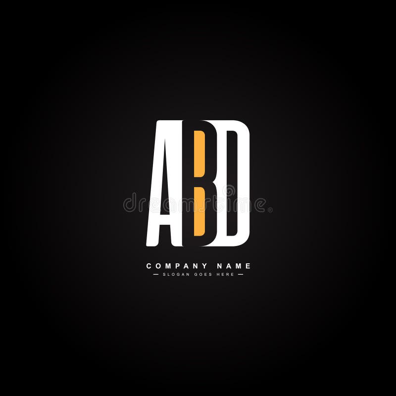 Vektor-Logo-Vorlage für Initialen in einem einfachen Alphabet-Buchstaben Logo lizenzfreie abbildung