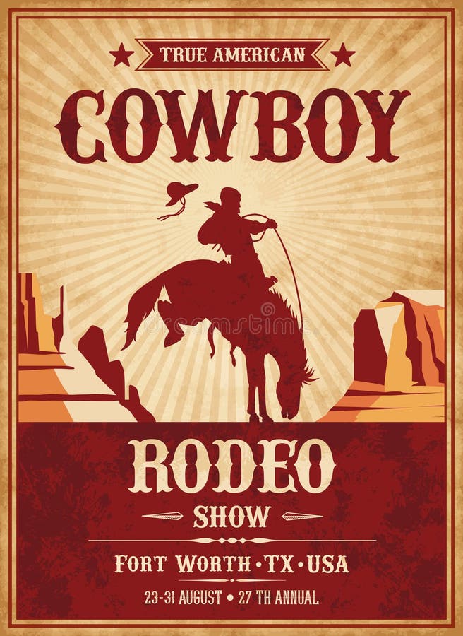 Vektor-Rodeo laden Schablone ein lizenzfreie abbildung Vektor-Rodeo laden Schablone ein lizenzfreie abbildung