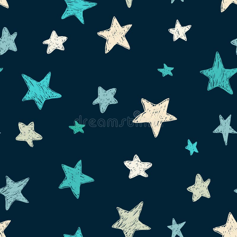 Vektor scherzt Muster mit Gekritzel Textursternen Vector nahtlosen Hintergrund, Blau, Grau, Weiß, skandinavische Art stock abbildung Vektor scherzt Muster mit Gekritzel Textursternen Vector nahtlosen Hintergrund, Blau, Grau, Weiß, skandinavische Art stock abbildung