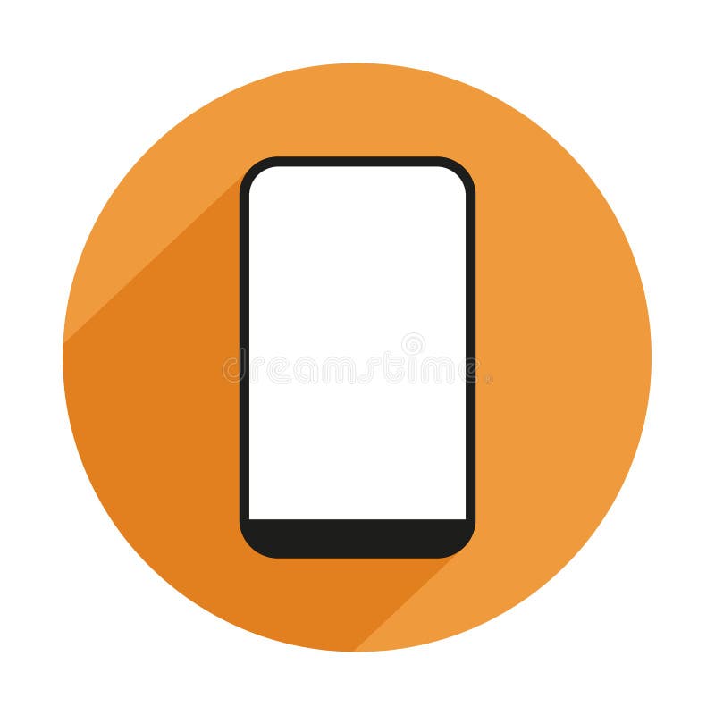 Vektor-Symbol Für Mobilfunk-Vektor-Blank-Gelber Kreis Vektor Abbildung -  Illustration von telefon, getrennt: 161315215