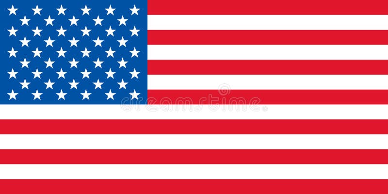 Vektor von USA-Flagge lizenzfreie abbildung Vektor von USA-Flagge lizenzfreie abbildung