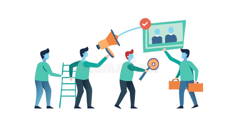 Vektordesign för generativ AI-design för introduktion av introduktionsklippsintroduktion av introduktionskretsar för teamstart vektor illustrationer