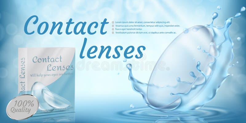 Vektorförderungsfahne mit Kontaktlinsen