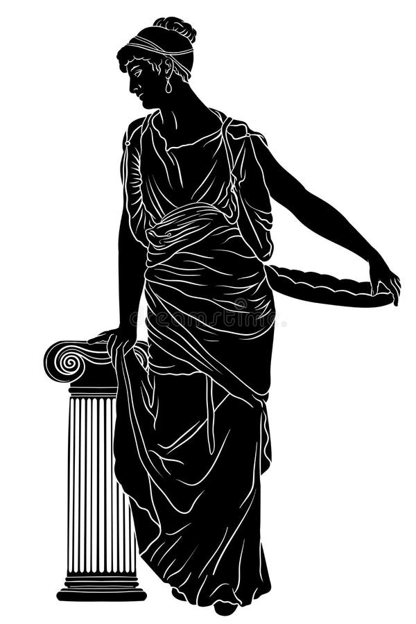 Vektorgriechefrauen lizenzfreie abbildung