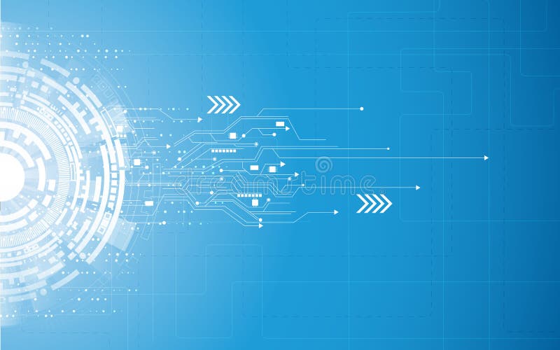 Vektorhintergrundzusammenfassungstechnologie-Kommunikationskonzept lizenzfreie abbildung