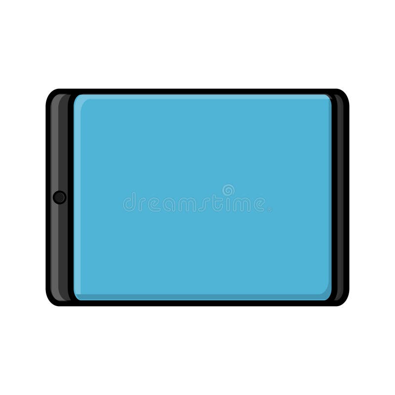 Vektorillustration av en plan symbol av en modern digital digital rektangulär mobil minnestavla som isoleras på vit bakgrund Begr vektor illustrationer Vektorillustration av en plan symbol av en modern digital digital rektangulär mobil minnestavla som isoleras på vit bakgrund Begr vektor illustrationer