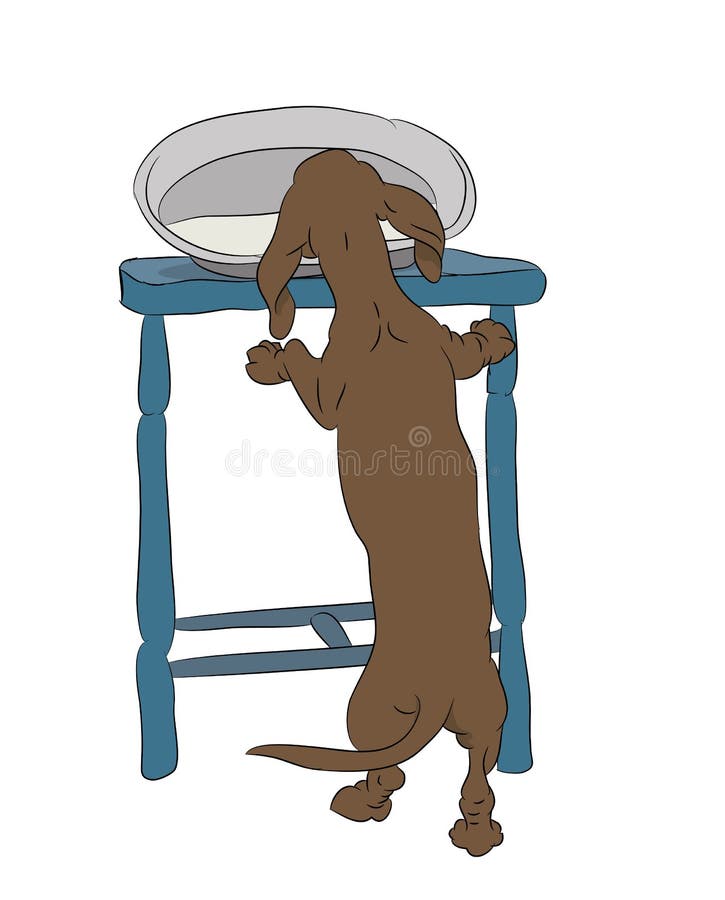 Vektorillustration av en tax som stj?ler mat fr?n tabellen royaltyfri illustrationer Vektorillustration av en tax som stj?ler mat fr?n tabellen royaltyfri illustrationer