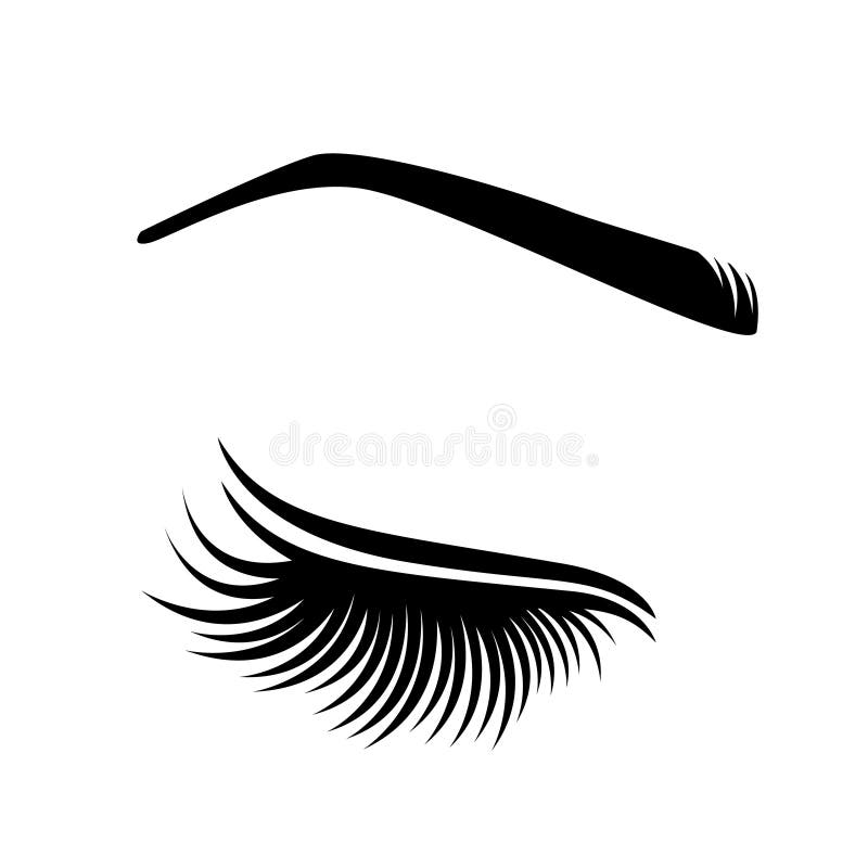 Eyelash extension logo. Vector illustration of lashes. For beauty salon, lash extensions maker. Eyelash extension logo. Vector illustration of lashes. For beauty salon, lash extensions maker.