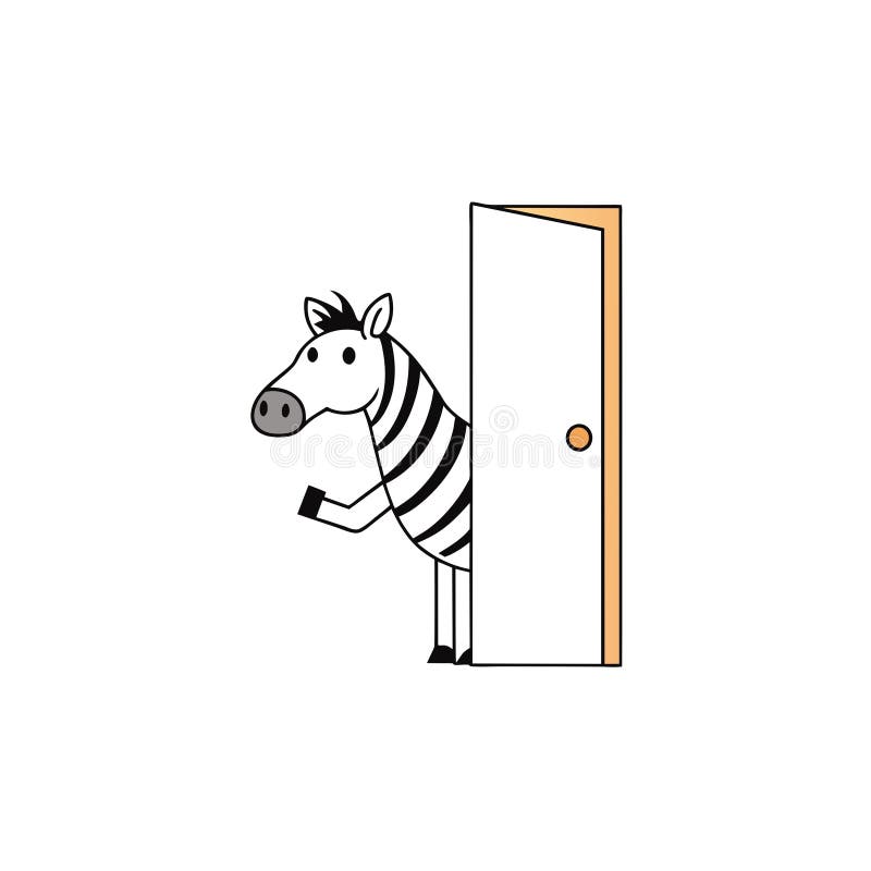 Vektorillustration för burchells zebra-knappar. Vektorfärgfulla illustrationer. ikonen för urklippsritad teckningsgrafik. ai genererad bild