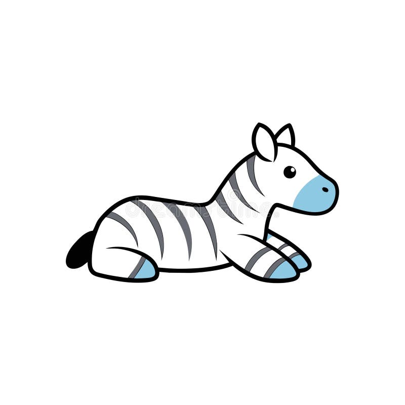 Vektorillustration för burchells zebra-lögner royaltyfri illustrationer