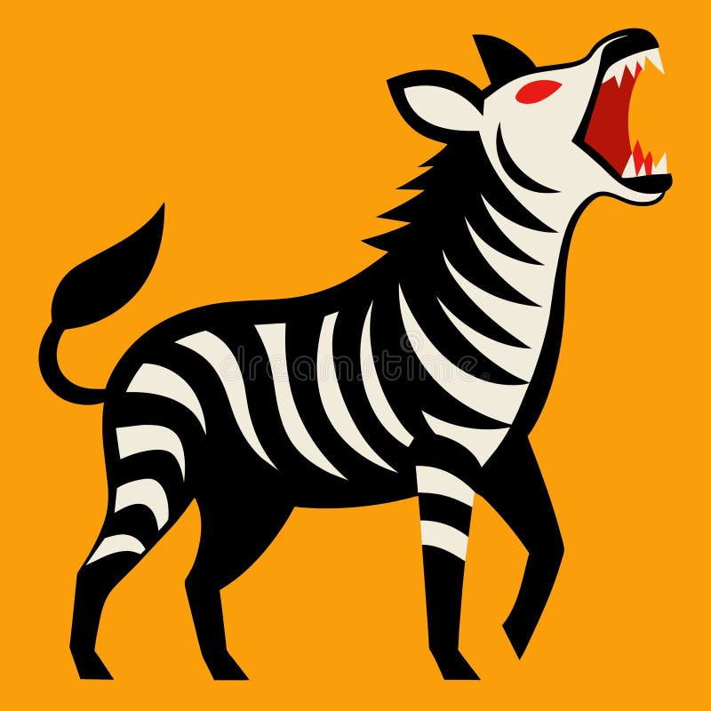 Vektorillustration för burchells zebra-skärmar stock illustrationer