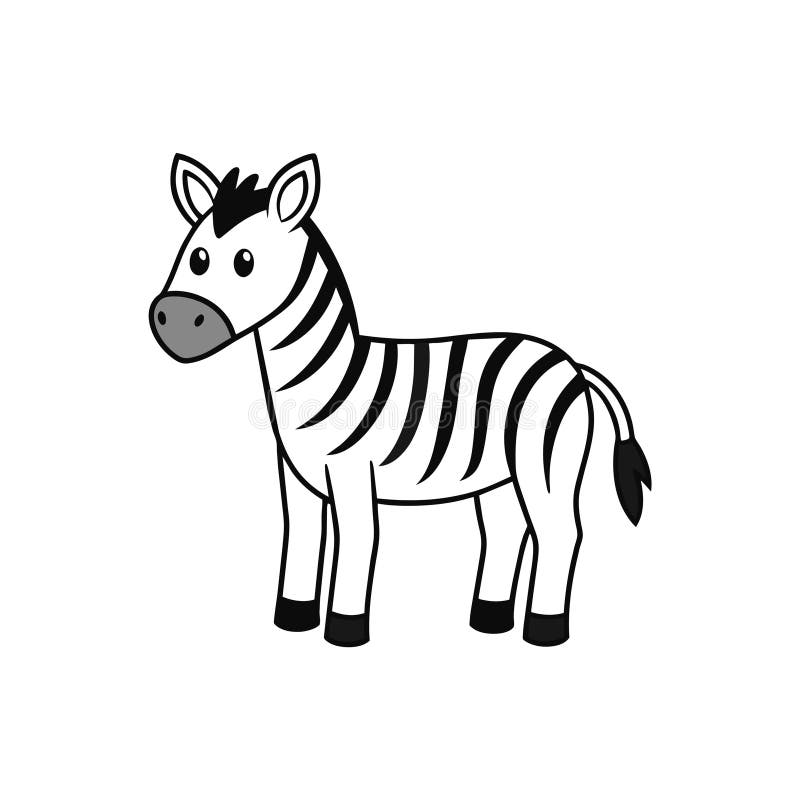 Vektorillustration för burchells zebra-utseende stock illustrationer