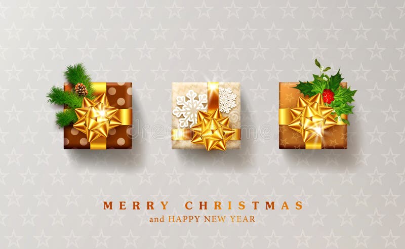 Vektorillustration för jul och nytt år Tre packad gif stock illustrationer Vektorillustration för jul och nytt år Tre packad gif stock illustrationer