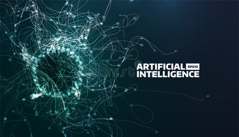 Vektorillustration för konstgjord intelligens Turbulensflödesslinga Futuristisk vetenskapsbakgrund Organiskt strukturera royaltyfri illustrationer Vektorillustration för konstgjord intelligens Turbulensflödesslinga Futuristisk vetenskapsbakgrund Organiskt strukturera royaltyfri illustrationer