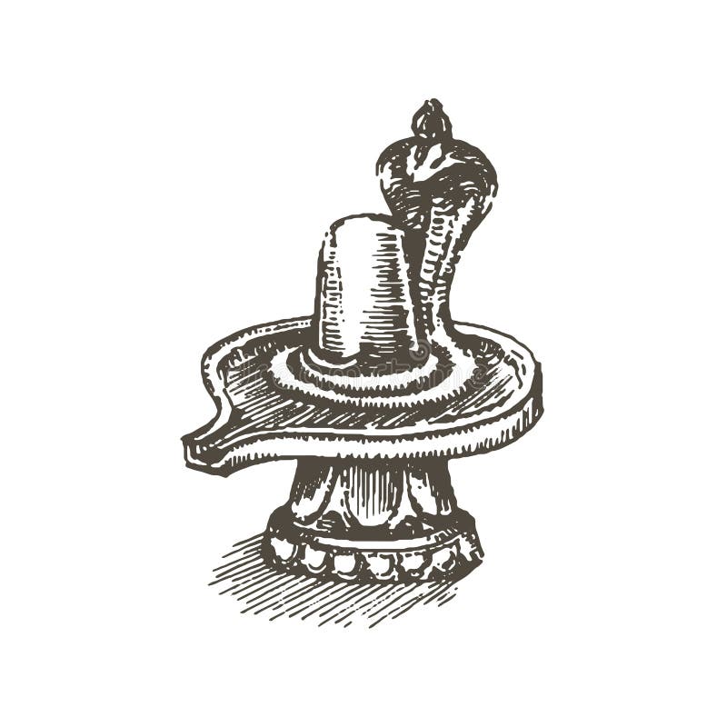 Vektorillustrationbegrepp av den Shiva Lingam symbolen - uppsättning av isolerade vektorsymboler royaltyfri illustrationer Vektorillustrationbegrepp av den Shiva Lingam symbolen - uppsättning av isolerade vektorsymboler royaltyfri illustrationer