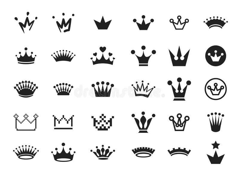 Vektorillustrationbegrepp av konungen och prinsessakronan isolerad objektwhite för bakgrund 3d symbol vektor illustrationer