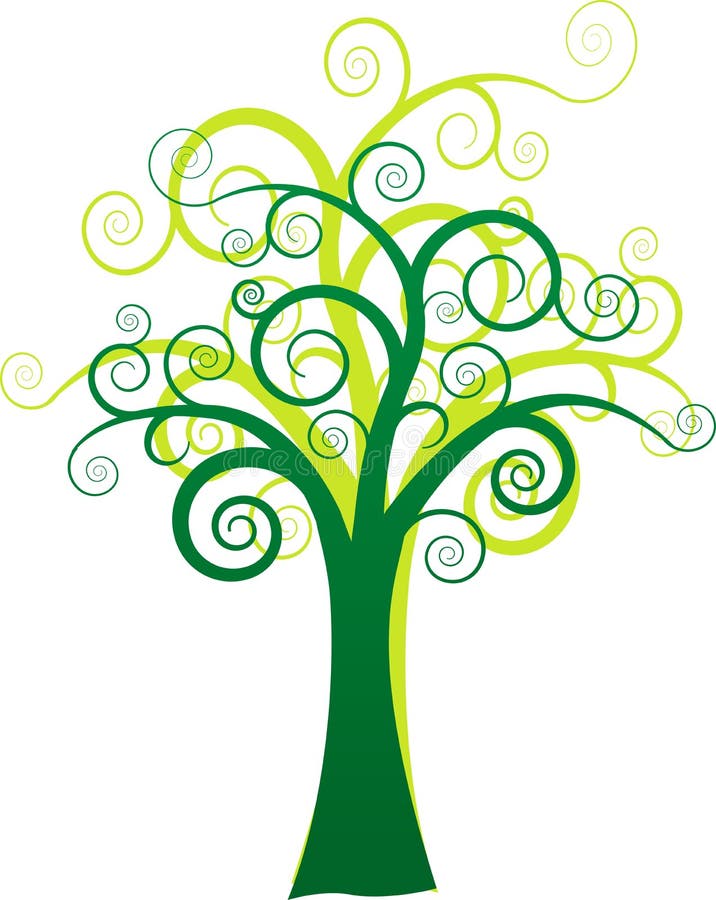 Vektor-Baum lizenzfreie abbildung