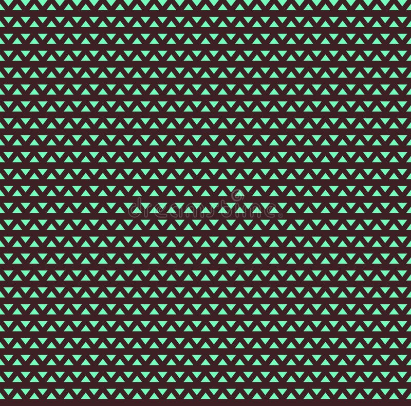 Vektormusterbraun und -GRÜN des geometrischen Dreiecks nahtloses stock abbildung Vektormusterbraun und -GRÜN des geometrischen Dreiecks nahtloses stock abbildung