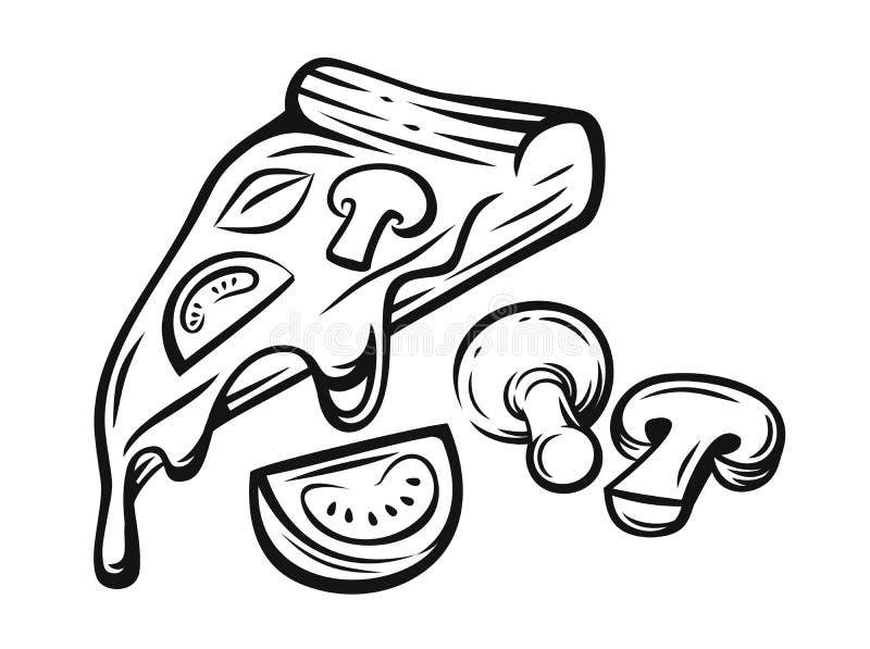 Vektorpizzaskiva vektor illustrationer Vektorpizzaskiva vektor illustrationer
