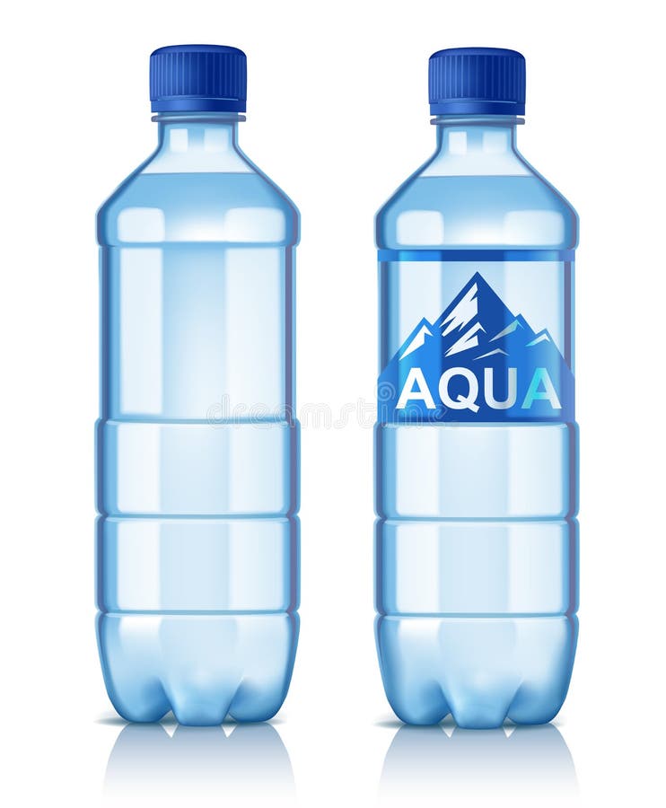 Vektorplastikflasche stock abbildung