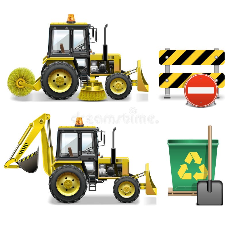 Vektorrenhållningsymboler stock illustrationer