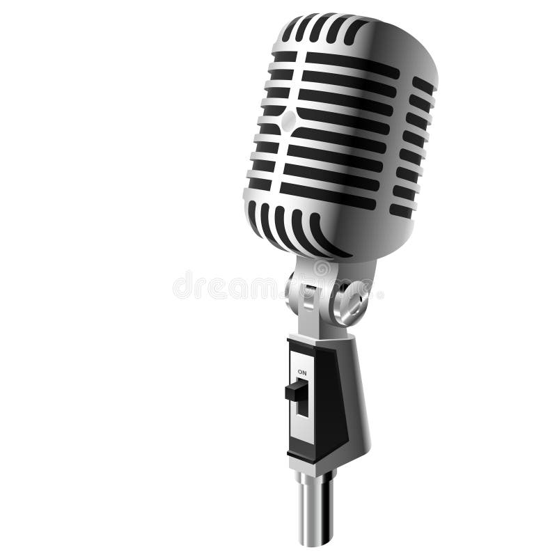 Klassisches Mikrofon stock abbildung