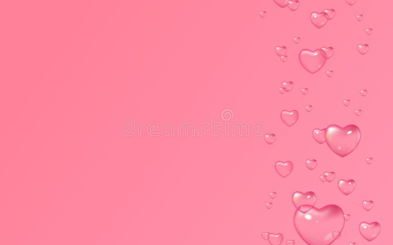 Vektorrosahintergrund mit Blasen in Form von Herzen, Valentinstag, der Tag der Frauen vektor abbildung Vektorrosahintergrund mit Blasen in Form von Herzen, Valentinstag, der Tag der Frauen vektor abbildung