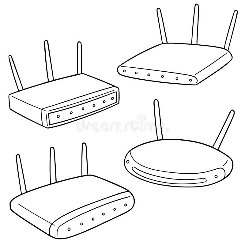 Routers Stock Illustrationen, Vektoren, & Kliparts 1,134 Stock