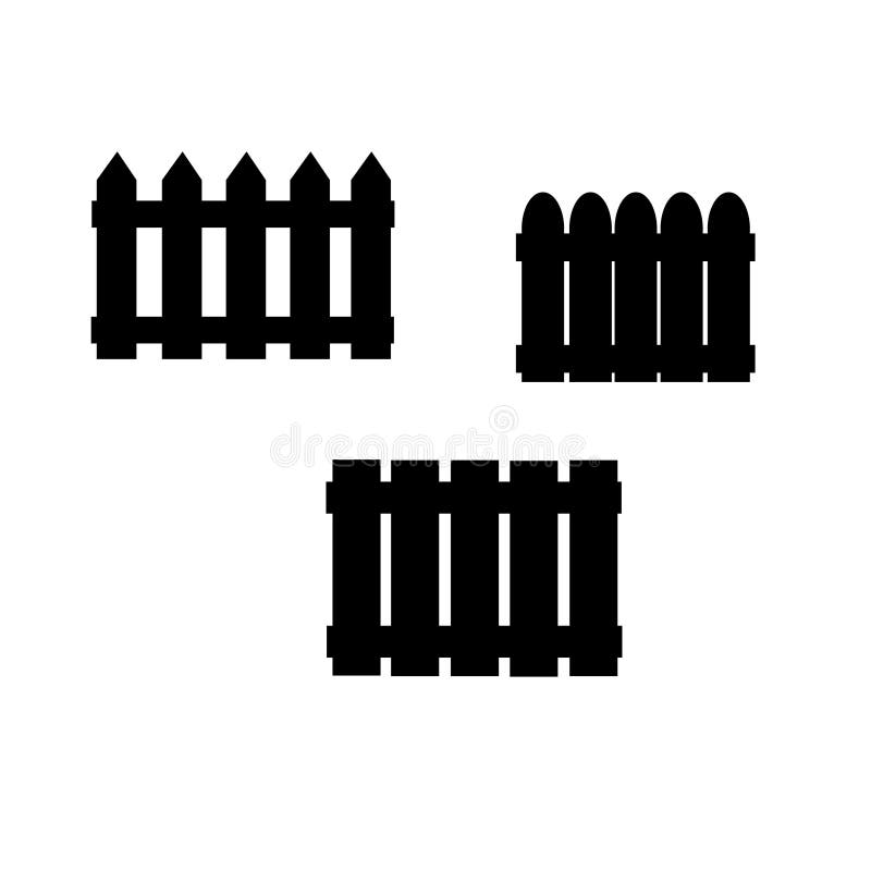 Vektorsymbolsstaket som fäktar royaltyfri illustrationer Vektorsymbolsstaket som fäktar royaltyfri illustrationer