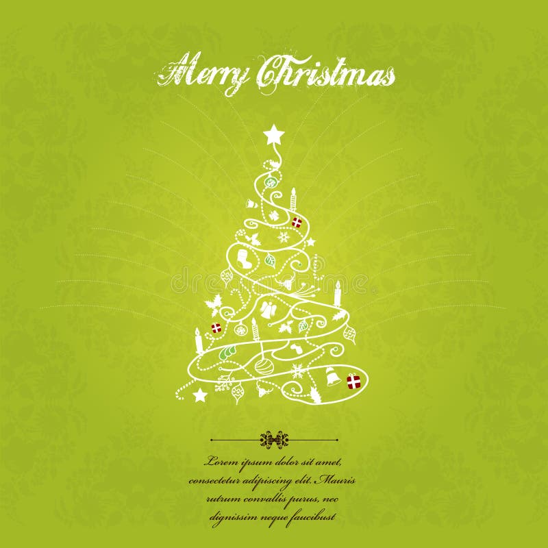 Vektorweihnachtsbaum vektor abbildung Vektorweihnachtsbaum vektor abbildung