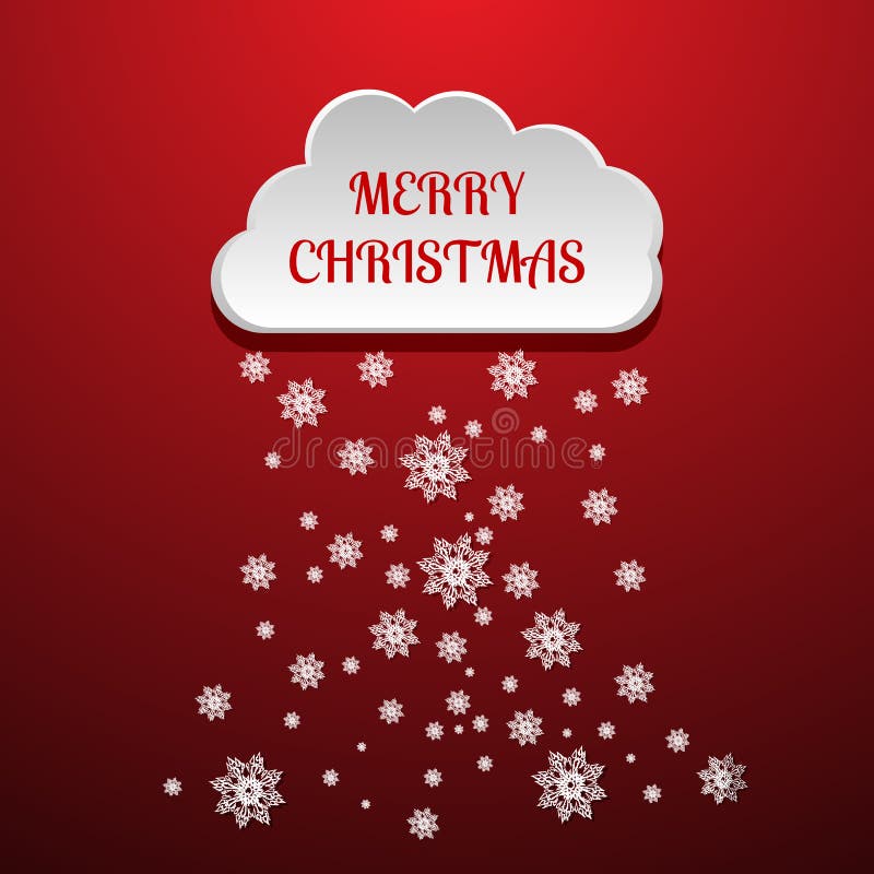 Vektorwolkendesign mit Schneeelement frohe Weihnachten eps10 stock abbildung Vektorwolkendesign mit Schneeelement frohe Weihnachten eps10 stock abbildung