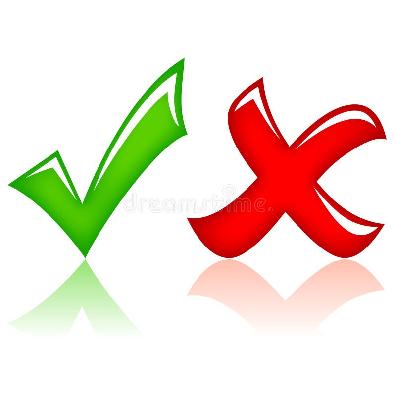 Vektorzecke und -kreuz vektor abbildung Vektorzecke und -kreuz vektor abbildung