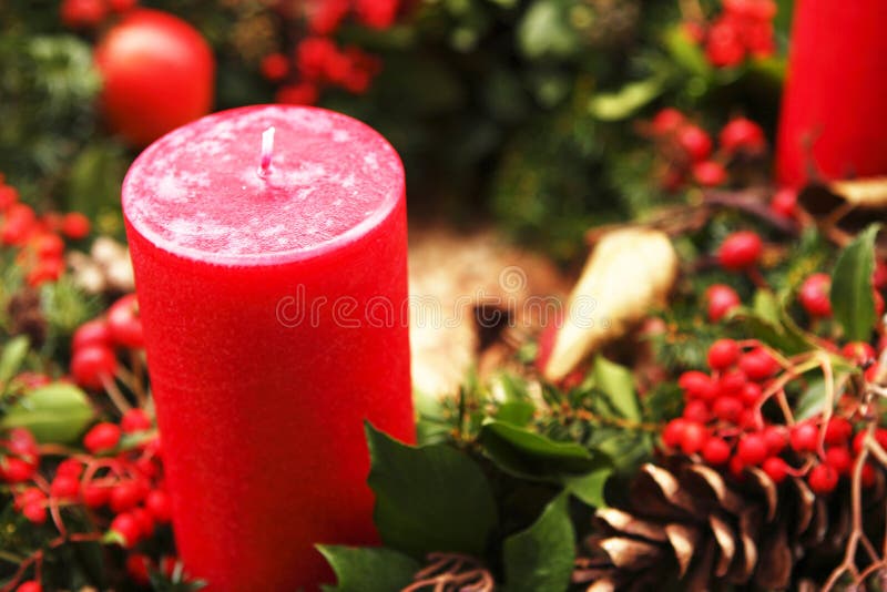 Vela do Natal imagem de stock royalty free Vela do Natal imagem de stock royalty free