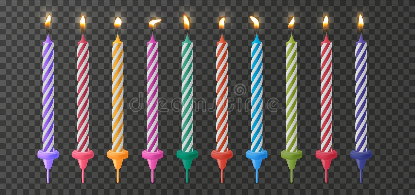 velas de aniversário com números seis e fogo. ícone colorido para  comemoração de aniversário ou festa. luz de velas de férias com cera e vela  de desenho animado engraçado para bolo. ilustração