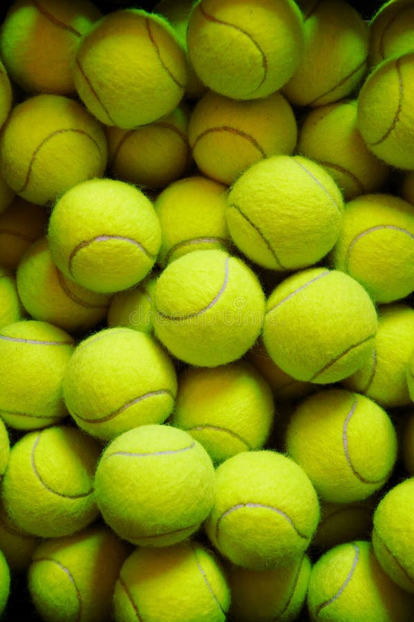 Vele tennisballen royalty-vrije stock afbeelding Vele tennisballen royalty-vrije stock afbeelding
