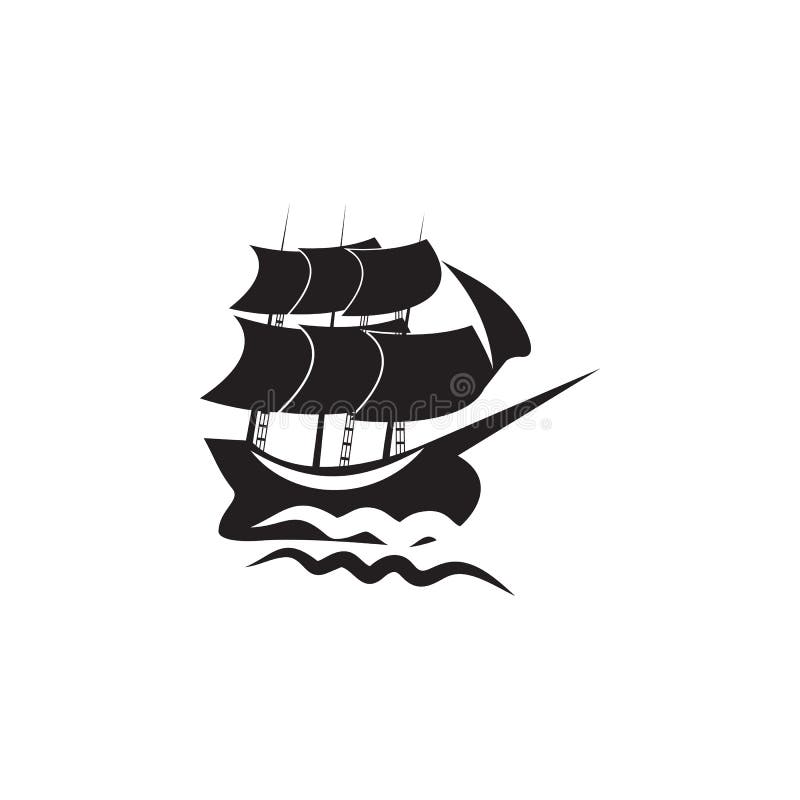 veleiro no ícone do mar Elemento da ilustração do navio Ícone superior do projeto gráfico da qualidade Sinais e ícone da coleção ilustração royalty free veleiro no ícone do mar Elemento da ilustração do navio Ícone superior do projeto gráfico da qualidade Sinais e ícone da coleção ilustração royalty free