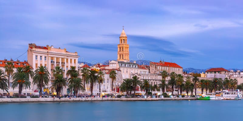 Cidade Velha De Split, Croácia Foto de Stock - Imagem de cidade