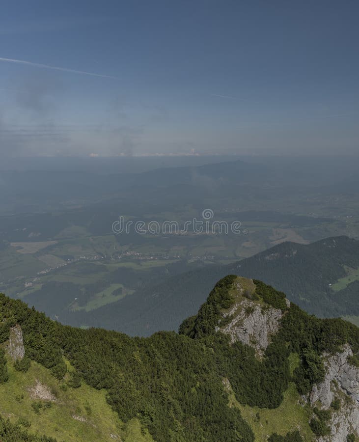 Velky Choc hill in north Slovakia in summer