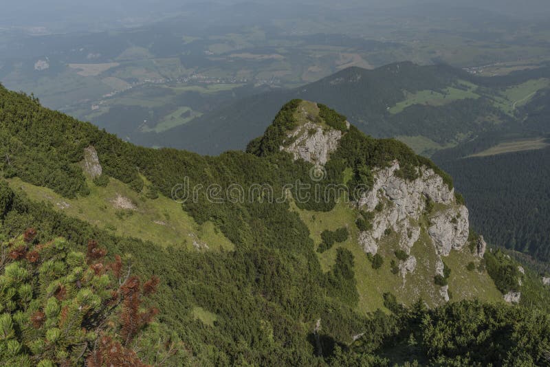 Velky Choc hill in north Slovakia in summer