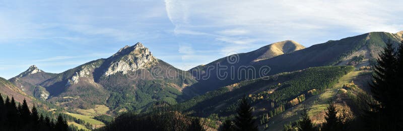 Velký a Malý Rozsutec, Stoh, Poludnový grun, Vrátna dolina. Malá Fatra, Slovensko