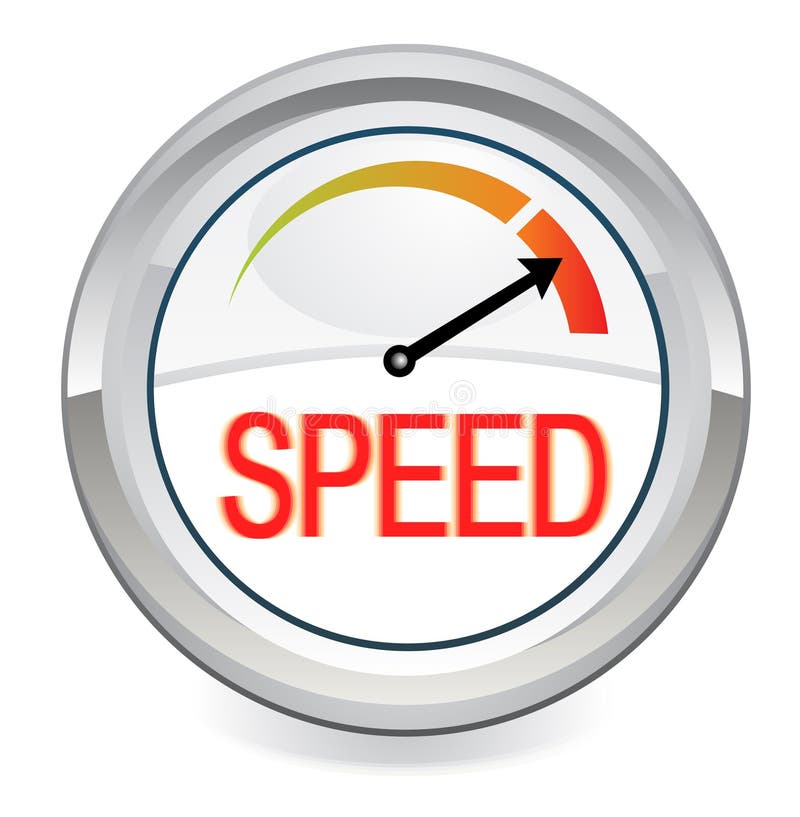Speedometer on white background vector illustration. Speedometer on white background vector illustration