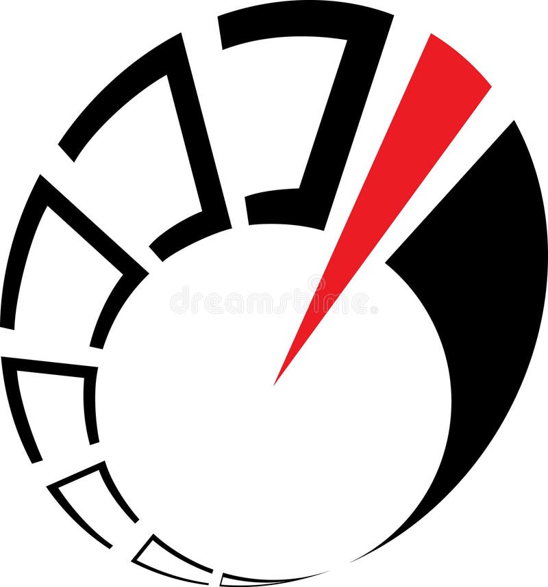 Abstract speedometer. Vector illustration. Logo. Abstract speedometer. Vector illustration. Logo