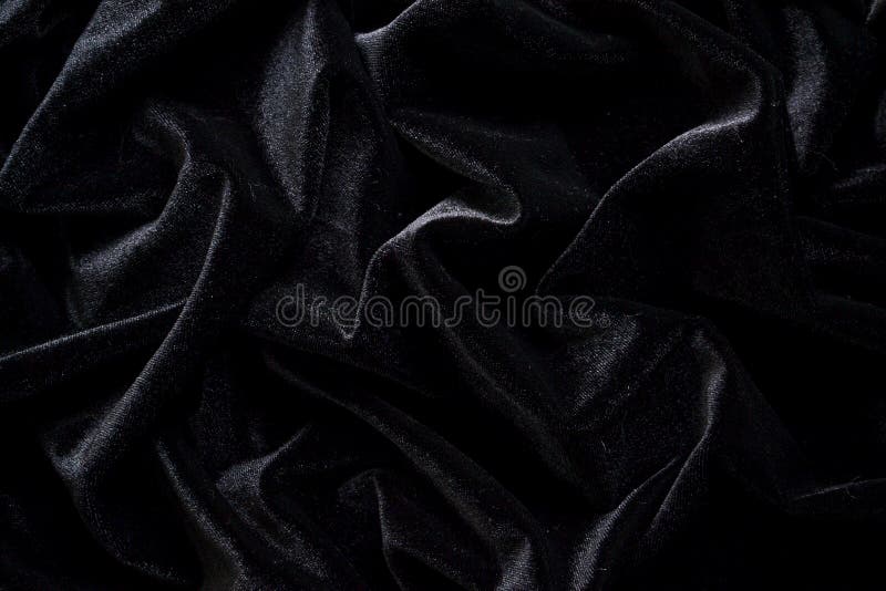 Velvet Background. Velvet is Black. Beautiful Fabric. Abstract