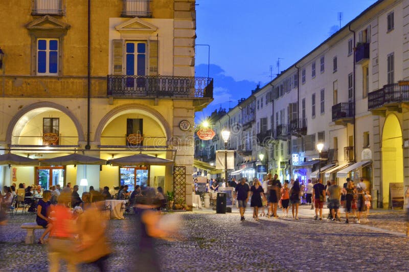 Venaria Reale, Piedmont, Italy. July 2019. Piazza della Annunziata royalty free stock photography Venaria Reale, Piedmont, Italy. July 2019. Piazza della Annunziata royalty free stock photography