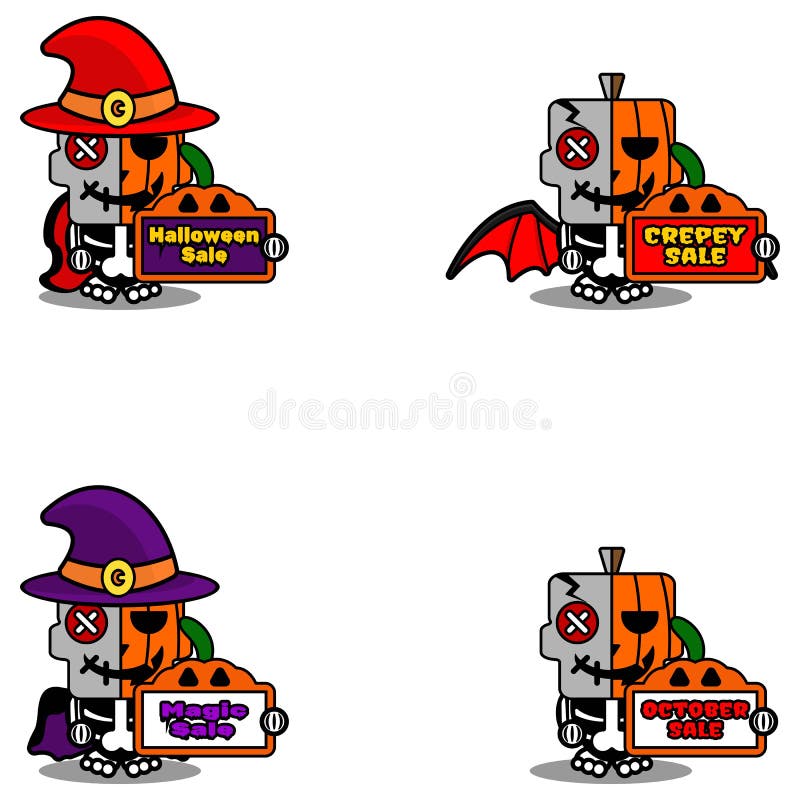 Vendita al halloween di bambola di vudù royalty illustrazione gratis