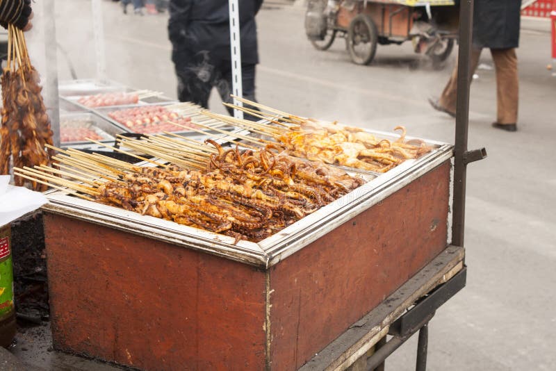 Vendor of Street food in Shenyang China