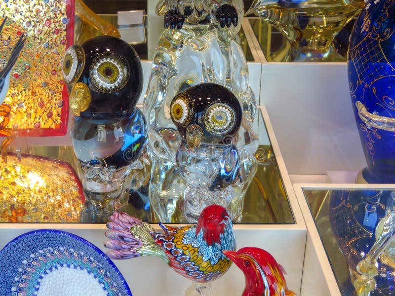 Venecia Vidrio Veneciano De Murano Foto de archivo editorial Imagen