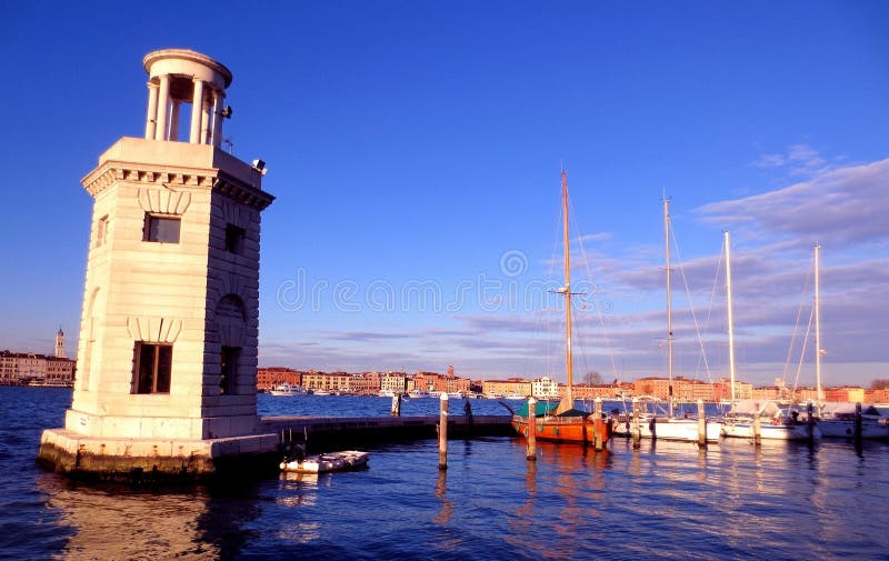 Venedig, der Jachthafen lizenzfreie stockbilder Venedig, der Jachthafen lizenzfreie stockbilder