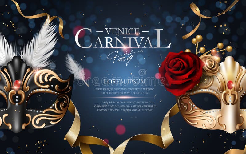 Venedig karnevalaffisch