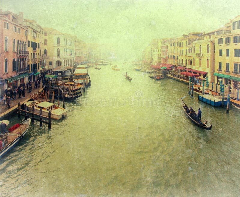 Venedig - tappningfoto royaltyfria bilder Venedig - tappningfoto royaltyfria bilder